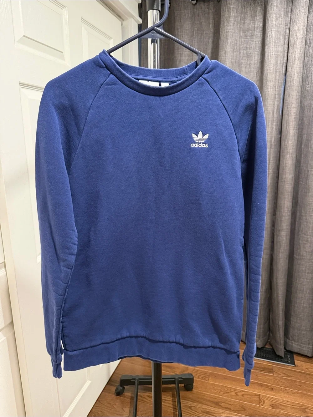 adidas Navy Blue Trefoil Pullover Sweatshirt